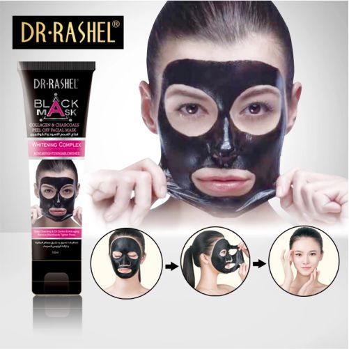 DR RASHEL-BLACK WHITENING CHARCOAL MASKS